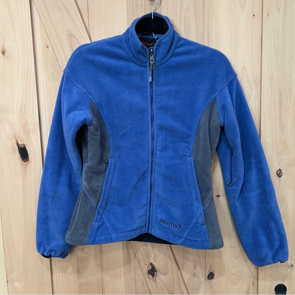 Marmot Full Zip Up Fleece Jacket Size XS Blue - Picture 8 of 15